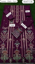 BATIK Embroidered 2-Piece Lawn Suit – Premium Summer Collection - Image 3