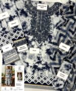 Elegant Lawn Suit with Chiffon Dupatta – Printed & Embroidered Design - Image 3