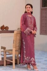 Asim Jofa Summer Lawn 3PC Suit – Heavy Embroidery | D-1106 - Image 6