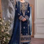 Asim Jofa Ayeza Edit Velvet Suit – 3PC Heavy Embroidered | MD-1147