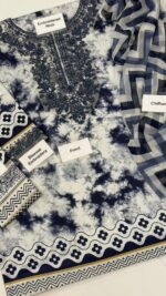 Elegant Lawn Suit with Chiffon Dupatta – Printed & Embroidered Design - Image 2