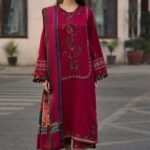 CHARIZMA Premium Lawn Embroidered Suit with Monar Dupatta – D#5024