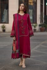 CHARIZMA Premium Lawn Embroidered Suit with Monar Dupatta – D#5024