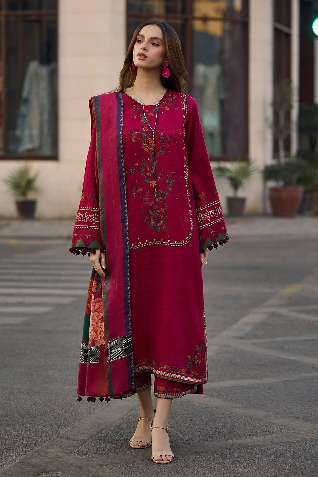 9601b43d-b117-489b-88b0-7a194807f454 CHARIZMA Premium Lawn Embroidered Suit with Monar Dupatta – D#5024 - Image 1
