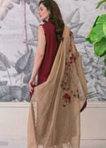 Zarqash Luxury Collection 3-Piece Unstitched Chikankari Embroidered dress - Image 2