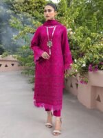 Presenting KHAAF lawn collections 3-Piece Unstitched Chikankari suit