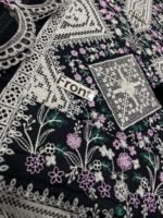 BIN ILYAAS LUXURY UNSTITCHED 3PC EMB LAWN COLLECTION - Image 7