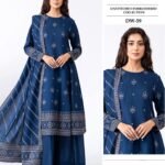 Summer most demanding  Airjet Lawn Edition 3-Piece embroidered Suit