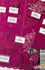 Heavy embroidered chikankari 3-Piece suit - Image 4