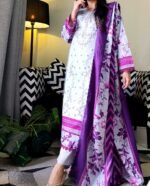 NEW ARRIVAL 3PC EMBROIDERD ALKARAM KASTURI .........📣📣 - Image 13