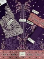 QALAMQAR lawn cotton sciflie embroidered patch work luxury unstitched 3pc✓ - Image 5