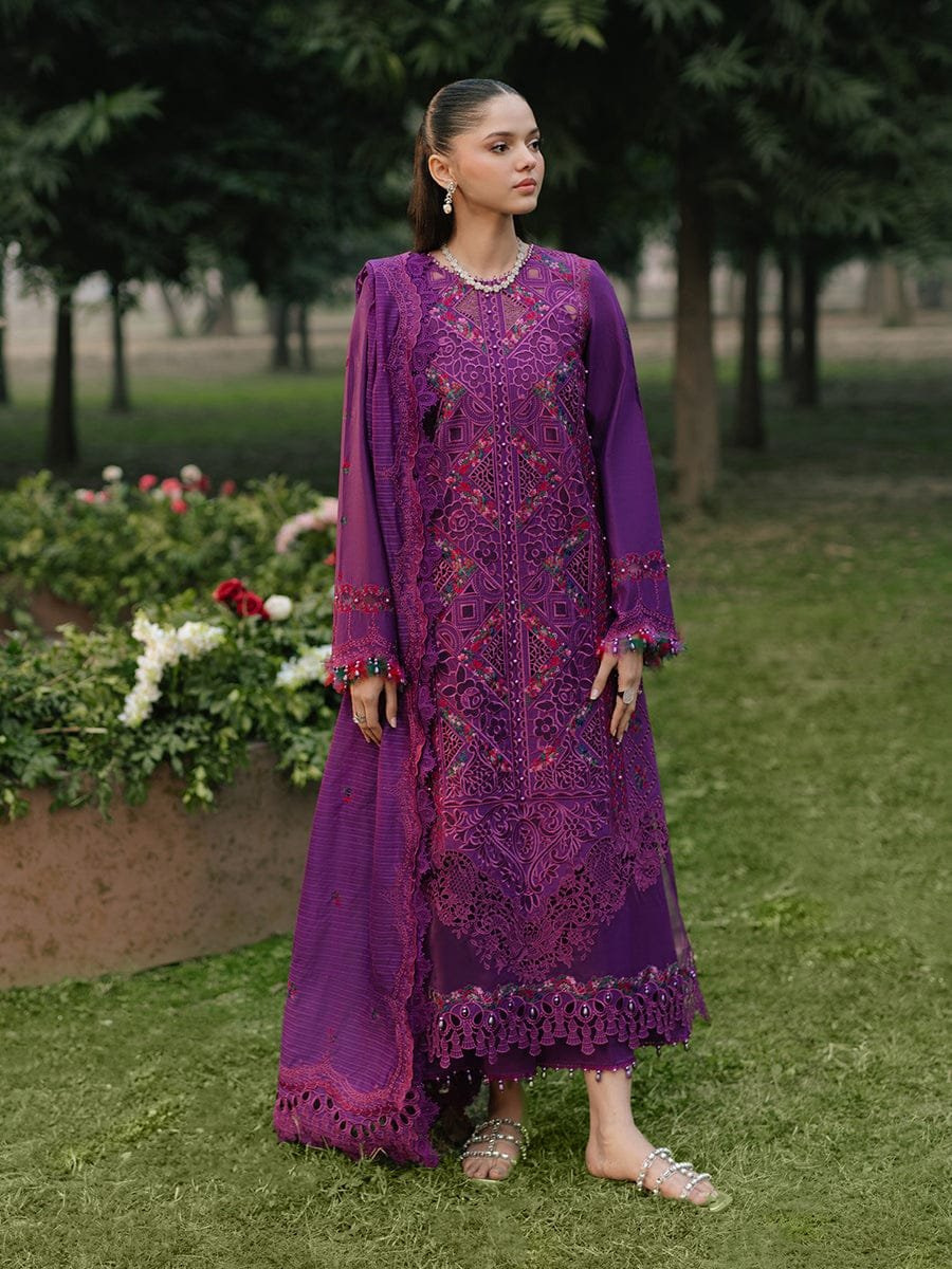 WhatsApp Image 2026-02-17 at 3.17.12 PM BRAND:BIN ILYAS chikankari embriodered lawn cotton luxury unstitced 3pc✓ - Image 1