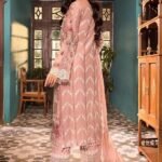 Luxury Lawn Heavy Schiffli & Multi-Thread Embroidered 3PC Suit with Cotton Net Dupatta