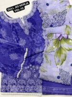 Gull Jee Morja Vol 10 Stitched embroidered Lawn with chiffon dupatta - Image 12