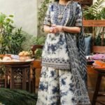 Elegant Lawn Suit with Chiffon Dupatta – Printed & Embroidered Design