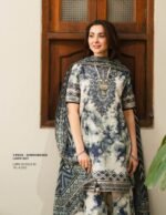 Elegant Lawn Suit with Chiffon Dupatta – Printed & Embroidered Design - Image 4