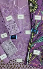 MUSHQ LAWN COLLECTION* summer embroidered luxury unstitched 3pc Lawn - Image 2